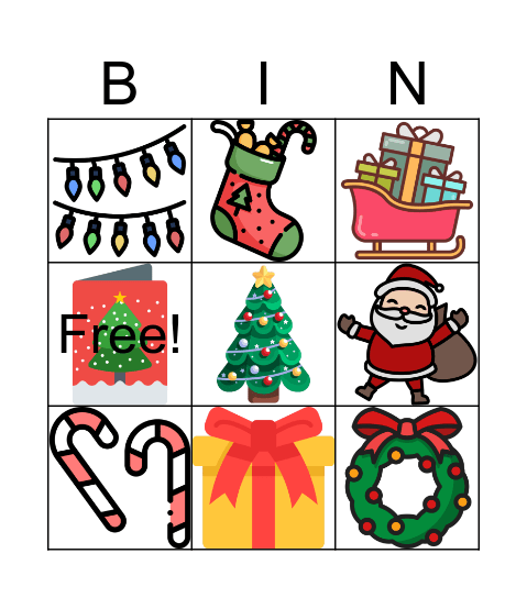 Christmas Bingo! Bingo Card