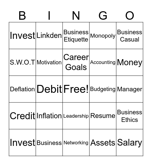 Are You REDy To Invest  Bingo Card