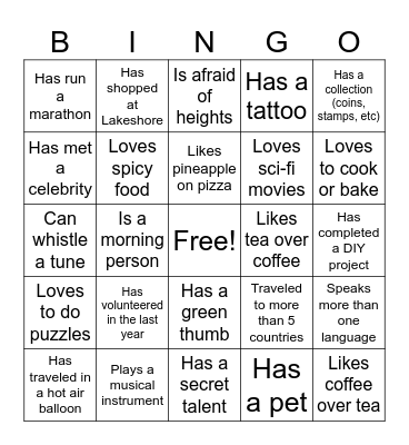 Breakfast Bingo Bonanza Bingo Card