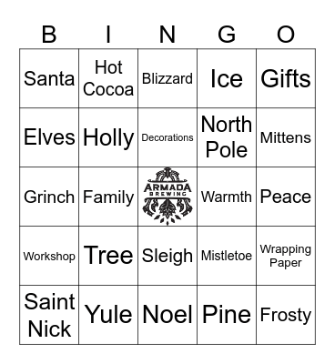 Armada Holiday Bingo Card