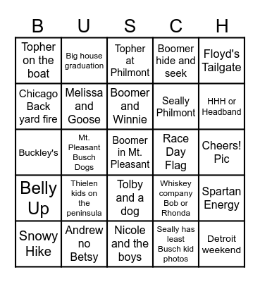 2025 Calendar Bingo!!! Bingo Card