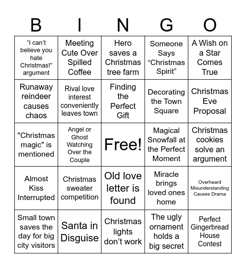 Christmas Bingo Card