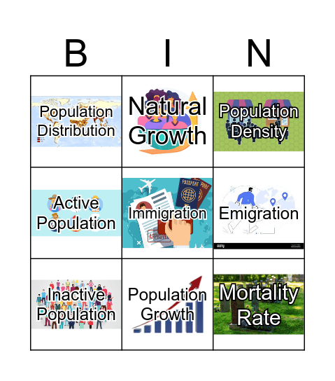 Population Bingo Card