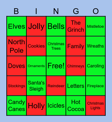 Christmas Bingo Card
