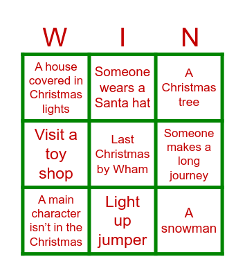 Click & Collect Bingo Card