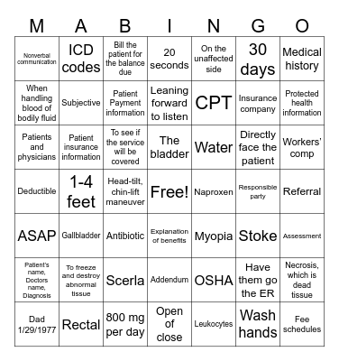 Mix it uppp Bingo Card