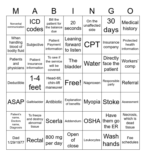 Mix it uppp Bingo Card