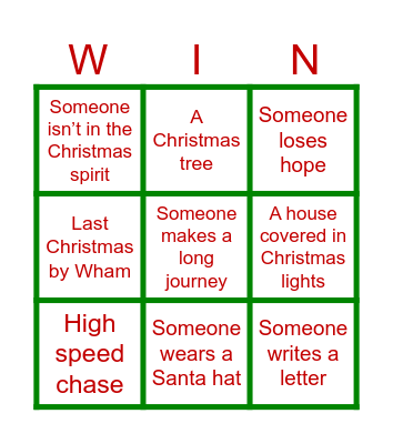 Click & Collect Bingo Card