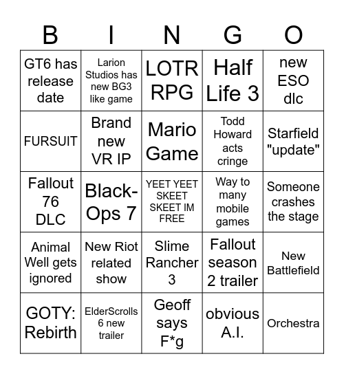 Levi's Ultimate BINGO Card Supreme Bingo Card