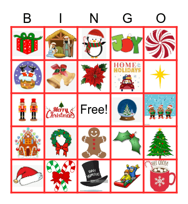 Christmas Bingo Card