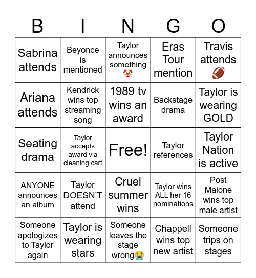 BBMAS Bingo Card