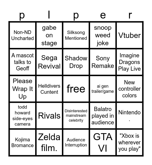 Untitled piper Bingo Card