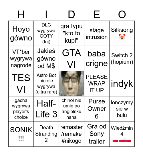 NOC GRANIE NOC GRANIE Bingo Card