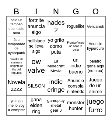BolopoBingo Card