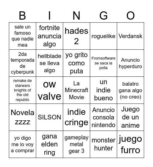 BolopoBingo Card