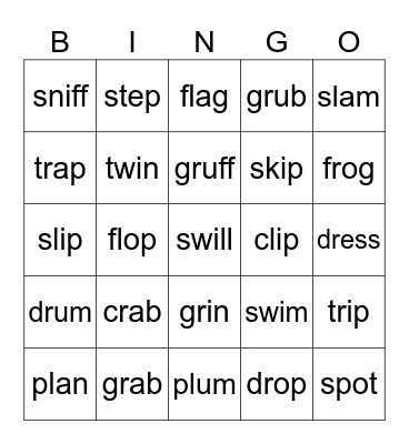 CCVC BINGO Card