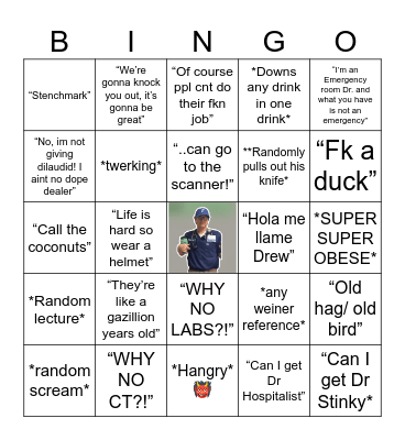 Warner Bingo Card
