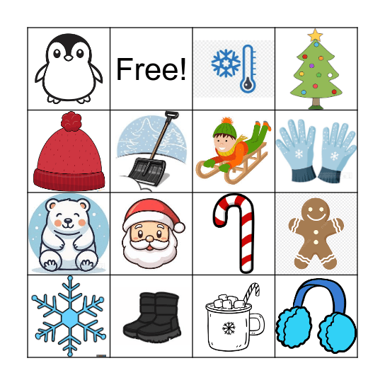 Winter Bingo Card