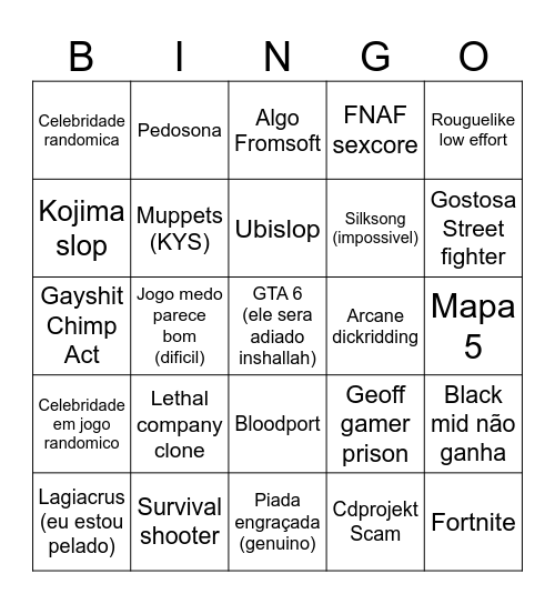 Jeba awards Bingo Card