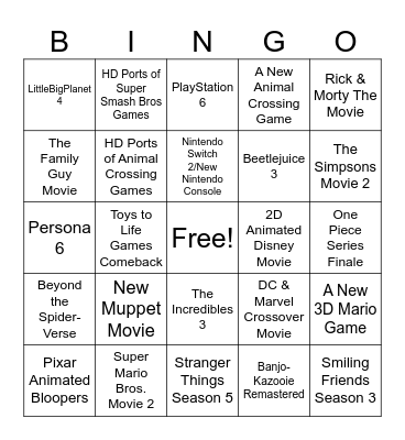 What to get Before GTA VI Bingo Card