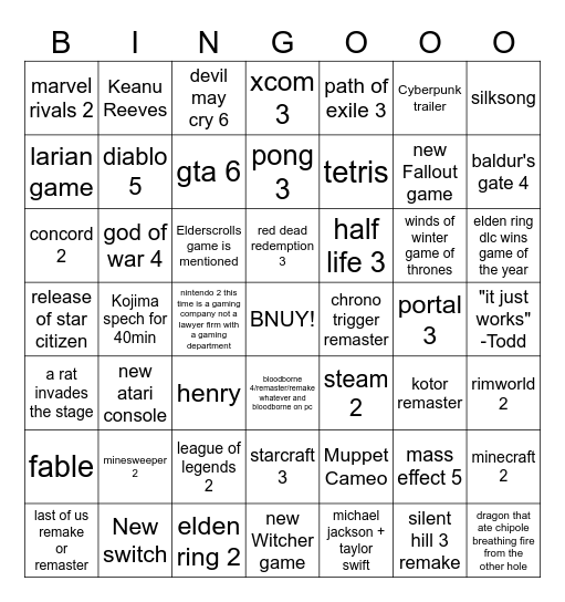 TOTALLY realistic bingo Card