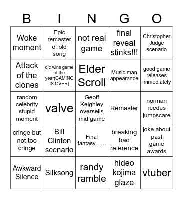 Shelter Bingo Game Awards 2024 Bingo Card