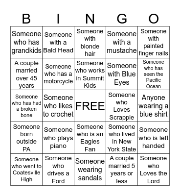 GCC Bingo Card