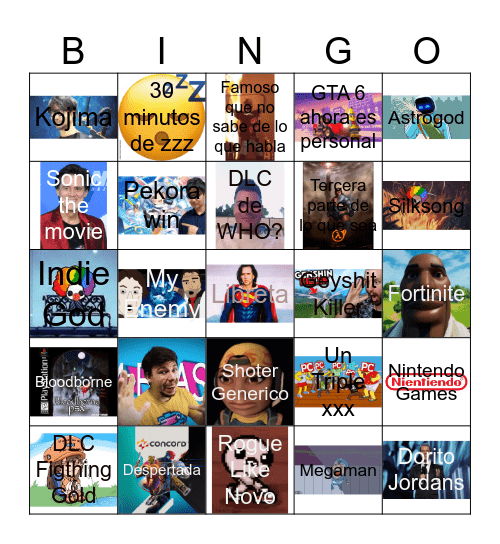 Coty OF the Year Bingo Card