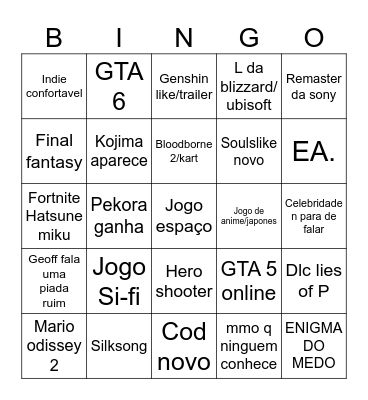 Bingo tga Bingo Card