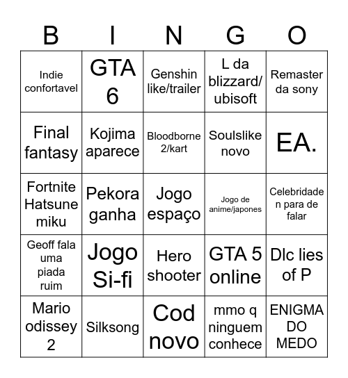 Bingo tga Bingo Card