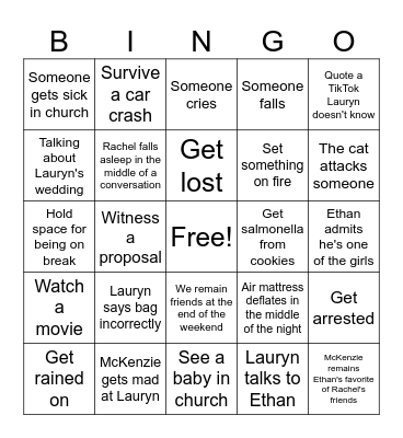 St. Louis 2024 Bingo Card
