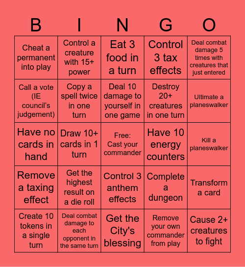 Budget Bingo Card 3 Bingo Card