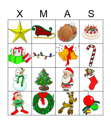 Christmas Bingo Card