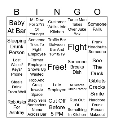 D J J D Bingo Card