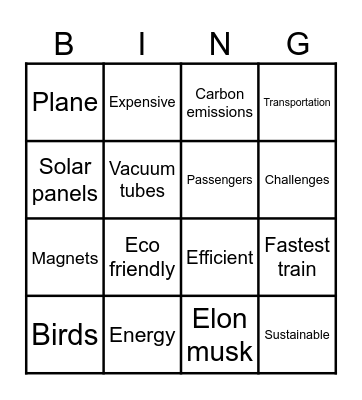 BODY Bingo Card