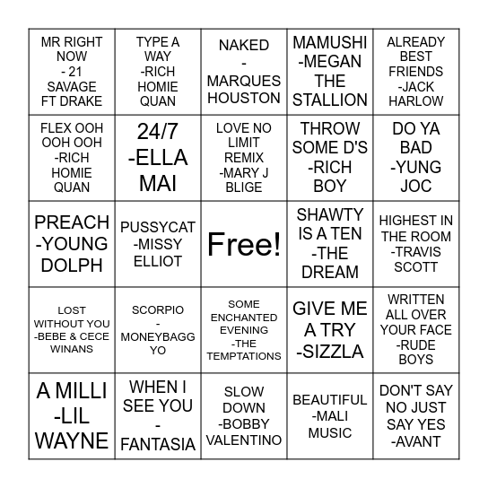 LISA'S FAVORITES Bingo Card