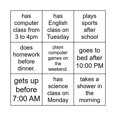 Find Someone Who... Bingo Card