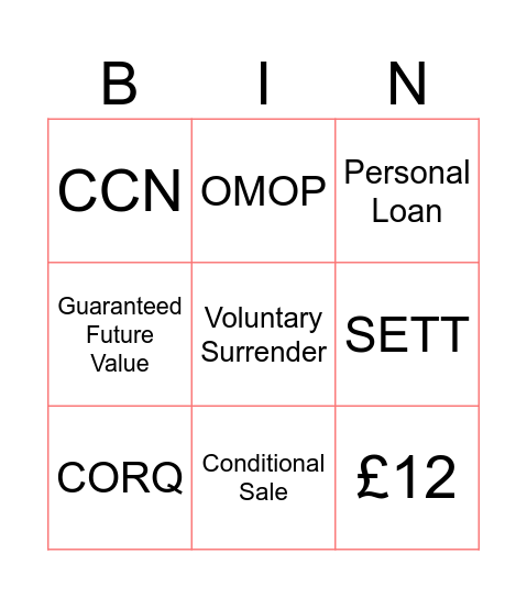 Rumba House Bingo Card