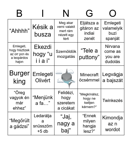 Marci bingo Card
