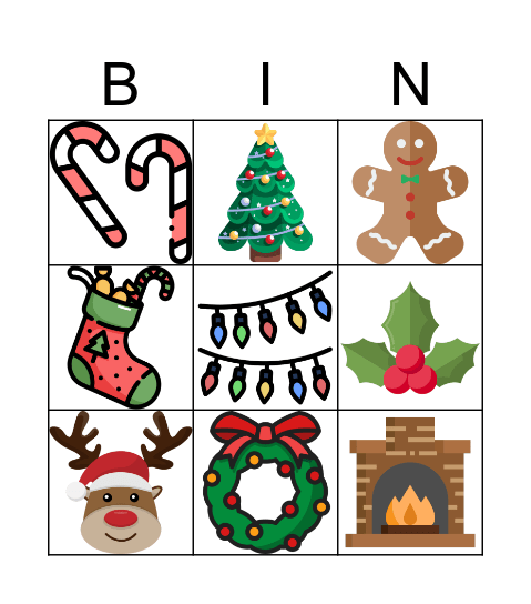 Christmas Bingo Card