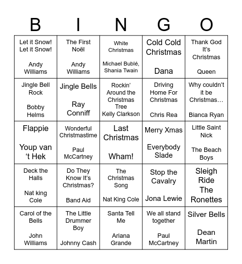 KersT Bingow Bingo Card