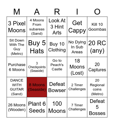 SMO BINGO Card