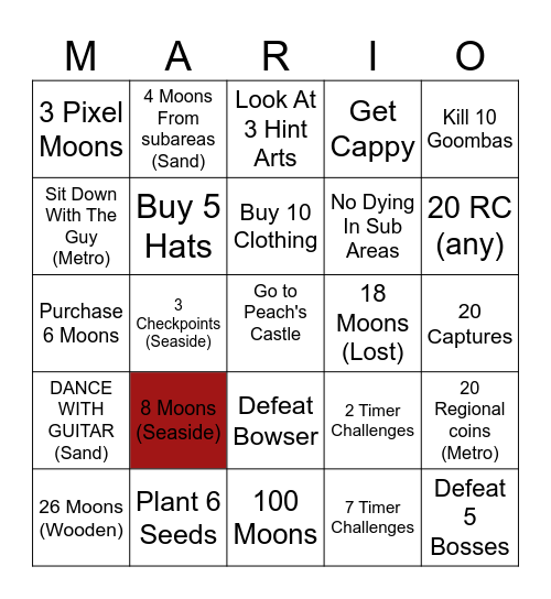 SMO BINGO Card