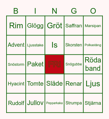 JUL BINGO Card