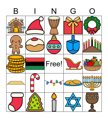 Holiday BINGO Card