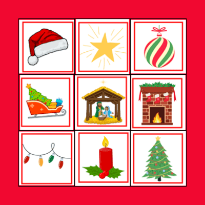 kerst bingo Card