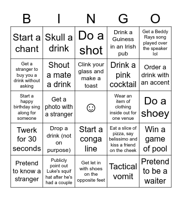 M'c Bingo Card