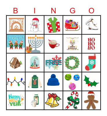 Holiday Bingo 2024 Bingo Card