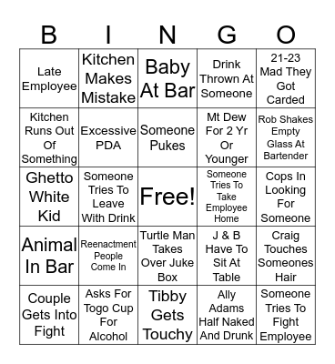 D Bingo Card