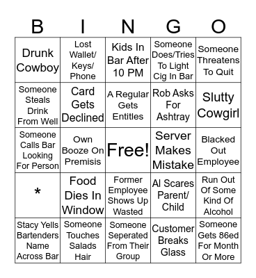 D J J D Bingo Card